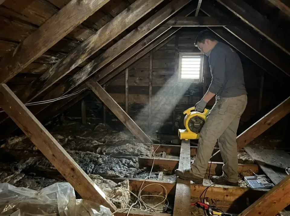 attic-water-damage-drying-proc-007 — frequently asked questions, Emergency Water Extraction & 24/7 Flood Response in Cameron…